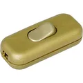Produktbild: KOPP 191307003 Schnurschalter mit Zugentlastung Gold 1 x Aus/EIN 2A 1St