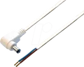 Produktbild: DC AKW 5021 - Adapterkabel, gewinkelt, 2000 mm, DC-Stecker auf freies Ende