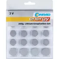 Produktbild: Conrad energy 20tlg. Lithium-Knopfzellen-Set (20 Stk., CR1025, CR1620, CR1632, CR2016, CR2025, CR2032, CR2430, CR2450) (650675)