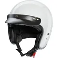 Produktbild: Redbike Motorradhelm RB-720 Basic Jethelm, Ratschenverschluss, ECE 22.06 weiß S (55/56)
