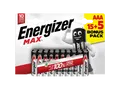 Produktbild: ENERGIZER Max Micro 15+5 Stück, AAA Batterien