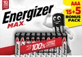 Produktbild: ENERGIZER PILAS ALKALINE MAX ENR MAX LR03 (AAA) BL15+5 BR, 7638900426960