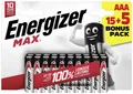 Produktbild: Energizer Max Micro (AAA)-Batterie Alkali-Mangan 1.5V 20St.