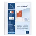 Produktbild: Exacompta 54946E Präsentationsringbuch KreaCover Kunststoffbezug außen und innen. 2 Ring-Mechanik DIN A4 Füllhöhe 25 mm ideal für Angebots- und Unternehmenspräsentationen weiß