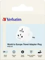 Produktbild: Verbatim World to Europe Travel Adapter Plug, weiß WTEU-02 49549