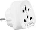 Produktbild: Verbatim World-to-Europe Steckdosenadapter WTEU‑02, Reiseadapter EU-Steckdose