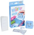 Produktbild: DIY MARKY - Anpassbarer Stempel für Kinder | Für Kinderkleidung und Gegenstände | Enthält Tinte für bis zu 1000 Abdrücke | Für alle Oberflächen | Komplettes Set mit Etiketten und Thermoband | Blau