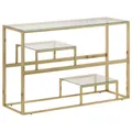 Produktbild: Konsolentisch Golden Edelstahl Und Hartglas