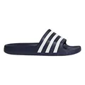 Produktbild: adidas Unisex Badeschuhe Badelatschen Poolsandalen Adilette Aqua, Farbe:Dunkelblau, Artikel:-Dark Blue/White, Schuhgröße:EUR 47