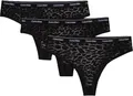 Produktbild: Calvin Klein Damen 3er Pack Brazilian Slips Low-Rise Unterwäsche, Schwarz (Black/Black/Black), XS