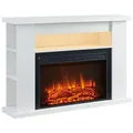 Produktbild: Balderia Elektrokamin Ruby, Standkamin mit 3D Flamme, 1000–2000 W weiß
