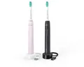 Produktbild: Philips 3100 Series Sonicare HX3675/15 Doppelpack Elektrische Schallzahnbürste -