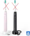Produktbild: 2x Philips Sonicare 3100 Schallzahnbürste C1 schwarz und rosa HX3675/15