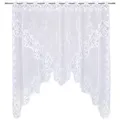 Produktbild: Esposa Kurzgardine Kukat, Weiß, Textil, Abstraktes, 105x150 cm, Textiles Vertrauen - Oeko-Tex®, Oeko-Tex® Standard 100, Wohntextilien, Gardinen & Vorhänge, Fertiggardinen, Scheibengardinen