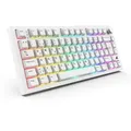 Produktbild: Sharkoon SGK55W Gaming Tastatur kabellose Gaming Tastatur im 75%-Layout mit PBT-Tastenkappen, weiß