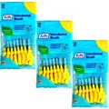 Produktbild: 3x TePe Original Interdentalbürsten   0,7mm gelb- 8 Stück Zahnzwischenraumbürste