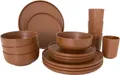 Produktbild: Bo-Camp Patom Geschirr-Set 16-tlg. braun für 4 Personen B-Ware