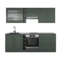 Produktbild: Vicco Küchenzeile Fame-Line, Grün-Gold Landhaus/Anthrazit, 235cm ohne Arbeitsplatte