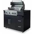 Produktbild: Oviala Business Gasgrillmöbel mit 4 Brennern und Rotisserie für die Außenküche
