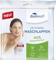 Produktbild: Duniwell Einmal Waschlappen, 28 Stück, 20 x 20cm, 6-lagig, extrafest, 100% kompostierbar