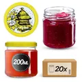Produktbild: KADAX 20er Set Einmachgläser 200 ml mit Twist-Off Deckel Ø 66 mm – Dickwandige, luftdichte Dessertgläser, spülmaschinenfest, ideal für Marmelade & Eingemachtes