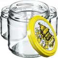Produktbild: KADAX Einmachgläser mit Deckel, fi66 mm, 200 ml, 20 Stück, Bienenstock