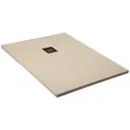 Produktbild: Frascio New Tecnology Duschwanne 80 x 90 cm Vulcano Line Perlweiß RAL 1013 RAL 7035 mit Abfluss