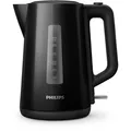 Produktbild: Philips 1.7 L Wasserkocher mit Kontrollanzeige, Klappdeckel, Schwarz (HD9318/20)