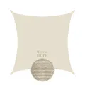 Produktbild: anndora Sonnensegel 5x5 m Cream Beige Sonnenschutz Sonnendach UV-Schutz HDPE