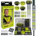 Produktbild: MvG Dart Steeltip Geschenkset - 50-teiliges Dartset mit 4 Sätzen Dartschäften...