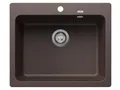 Produktbild: BLANCO NAYA 6 | Granitspüle aus SILGRANIT cafe | Einbauart: Einbau von Oben | für 60 cm breite Unterschränke | Großes Beckenvolumen | Reinigungsfreundliche Öberfläche | [61,5x51x21,2 cm]