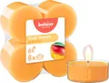 Produktbild: Bolsius True Scents 8 Maxi Duft Teelichter Mango 8h Brenndauer Veganes Wachs