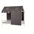 Produktbild: Hoppekids Hausbett-Vorhang 90x200 cm  Pets , grau , Maße (cm): B: 90 H: 200