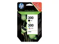 Produktbild: HP 300 - 2er-Pack - Schwarz, Farbe (Cyan, Magenta, Gelb)