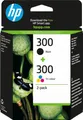 Produktbild: HP 300 Black & Colour Ink Cartridge Combo Pack - CN637EE