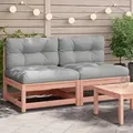 Produktbild: vidaXL Gartensofas ohne Armlehnen mit Kissen 2 Stk. Douglasienholz