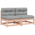 Produktbild: vidaXL Gartensofa ohne Armlehnen 2 STK., Modular Sofa mit Kissen, Gartensessel mit Lattenrost, Relaxsessel Lounge Sessel Gartenmöbel, Douglasienholz