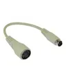 Produktbild: InLine Tastaturadapter PS/2 M bis DIN 5-polig W 10 cm geformt beige (39340)