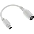 Produktbild: INLINE Tastatur-Adapterkabel, 5pol DIN-Buchse an PS/2-Stecker, Länge: ca, 10cm