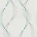 Produktbild: Vliestapete 475623 Tapete Grafik 53 x 1005 cm Rasch Selection Grau Weiß Türkis