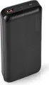 Produktbild: Nedis Powerbank - 20000 mAh - 2x 3.0 A - Anzahl der Ausgänge: 2 - Ausgangsanschluss: 1x USB-A / 1x USB-C - Eingangsverbindung: 1x Micro USB / 1x USB- (UPBKPD20000BK)