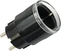 Produktbild: Shelly Plug S Gen3, Draußen, Schwarz, 50 m, 30 m, Kunststoff, Kabellos