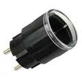 Produktbild: Shelly Plug S Gen3, Bluetooth + WLAN Steckdose mit Messfunktion und RGB-LED, Matter, schwarz
