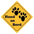 Produktbild: FahnenMax Autoaufkleber Sticker Achtung Hund an Bord Aufkleber