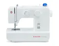 Produktbild: Singer Nähmaschine 1409 für Anfänger - 15 Nähvorgänge, 4-Stufen-Öse, Stichlängeneinstellung und einstellbare Zick-Zack-Breite, Rückwärtshebel, Freiarm, inklusive Softcover - Singer Nähmaschine