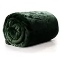 Produktbild: Unique Living Enzo Decke, 130 x 180 cm, dunkelgrün, flauschig, warm, Winter, Geschenk
