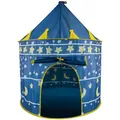 Produktbild: KRUZZEL Speilzelt für Kinder Zauberer-Schloss Sternenhimmel Indoor Outdoor Blau 23474