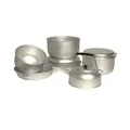 Produktbild: KOCHSET 9-TLG Teekessel Teller Pfanne Topf  Camping Set Aluminium Kochgeschirr