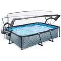 Produktbild: Exit Toys Pool-Set, Blau, Kunststoff, Steinoptik, 200x65x300 cm, Freizeit, Pools und Wasserspaß, Pools, Aufstellpools