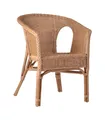 Produktbild: MiaMöbel Armlehnstuhl Rattan 57x75x56 cm Landhausstil Rattan Honig